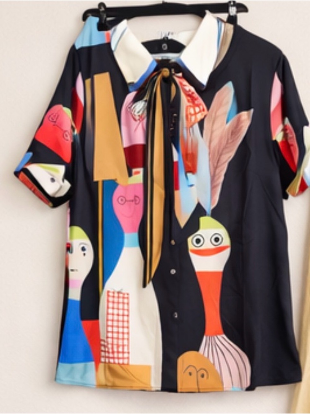 Colorful Abstract Graphic Two-Piece Set - Picture 2 of 3